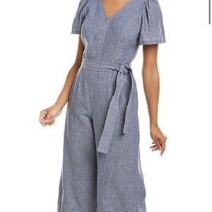 Cropped Linen Blend Jumpsuit Gal Meets Glam NWWT